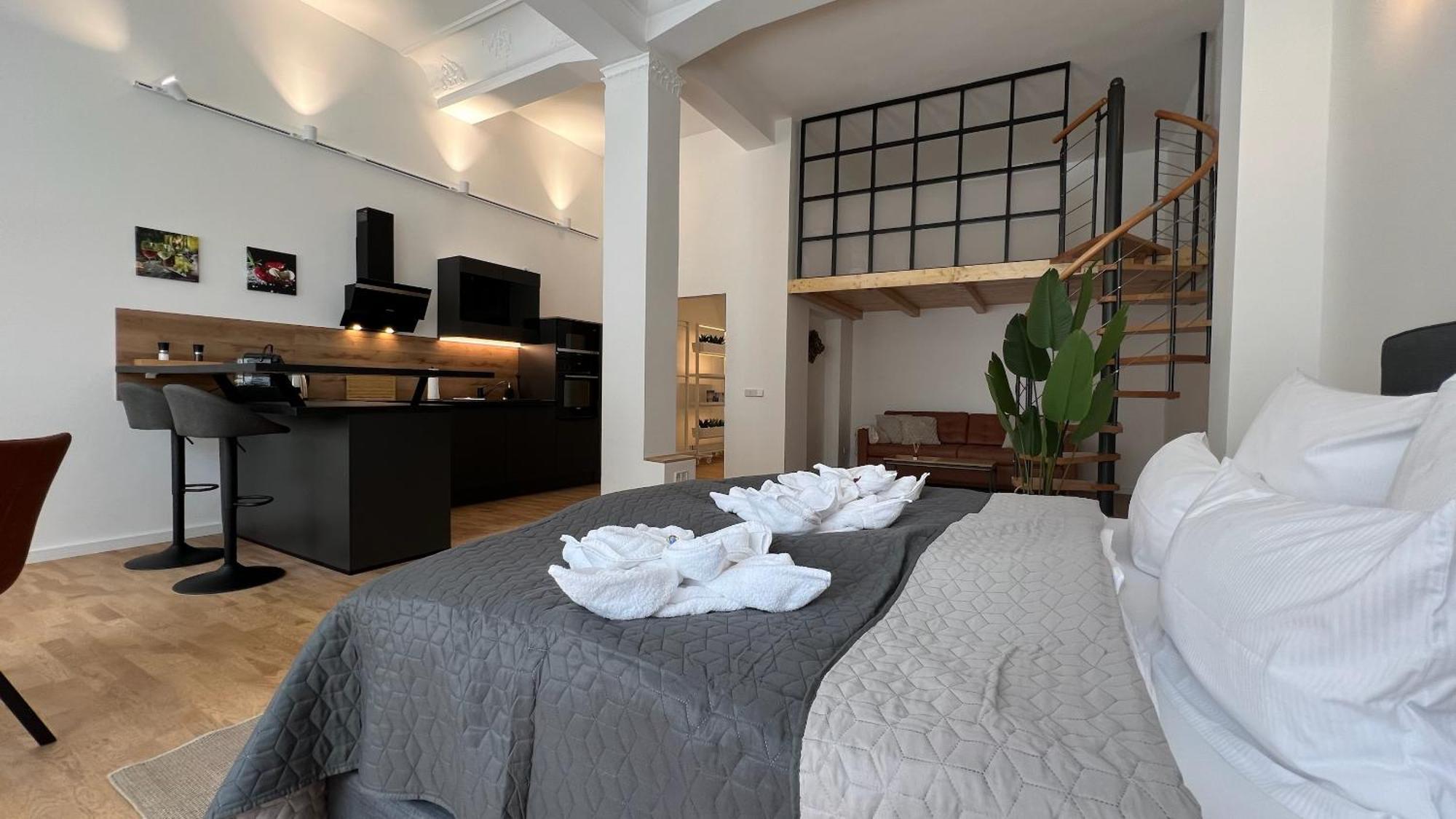 Neu! City-Loft-Apartment Im Goethe Palais I 5P I Lift I Parkplatz I Zentrum I Helios Aue  Exteriör bild